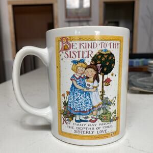 Mary Engelbreit + Margaret Courtney ME OZ Coffee Cup SISTERS Quote
